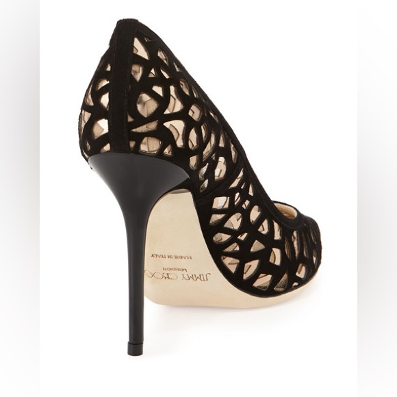 Jimmy Choo Abel Suede Cutout Pumps size 39 - Picture 4 of 8